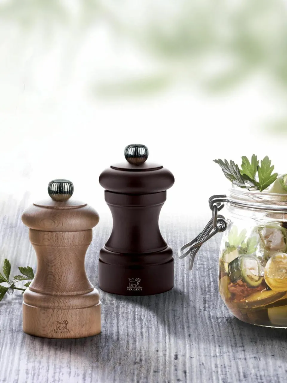 Peugeot Saveurs Pfeffermühle Bistro aus Buchenholz