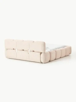 Westwing Collection Polsterbett Tayla aus Bouclé