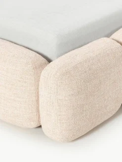 Westwing Collection Polsterbett Tayla aus Bouclé