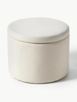 Westwing Collection Polsterhocker Alida mit Stauraum
