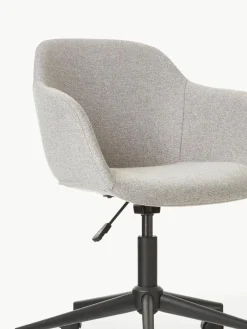 Westwing Collection Polster-Schreibtischstuhl Fiji mit schmaler Sitzschale
