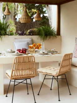 Westwing Collection Polyrattan-Stühle Costa, 2 Stück