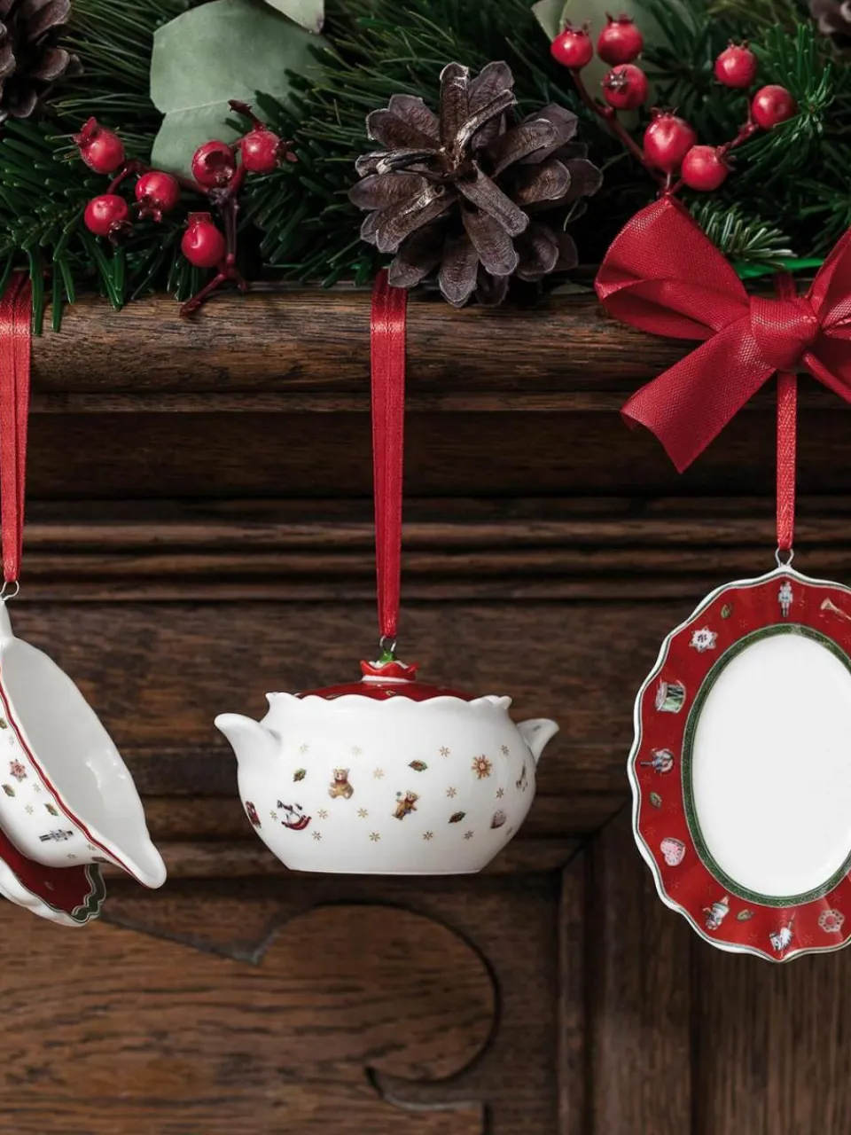 Villeroy & Boch Porzellan-Baumanhänger Toy's Delight, 3er-Set