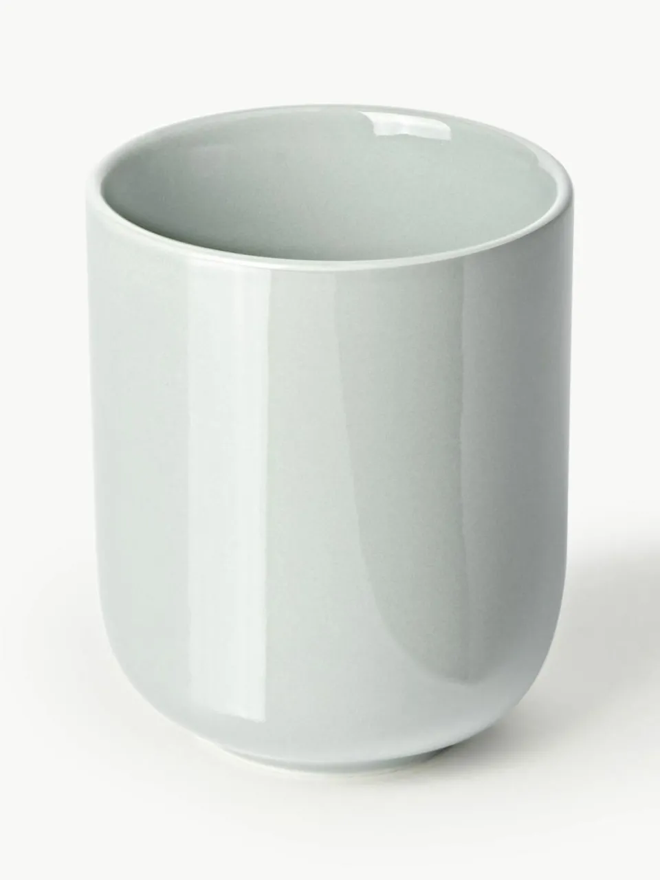 Westwing Collection Porzellan-Becher Nessa, 4 Stück