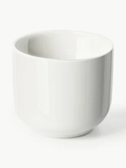 Westwing Collection Porzellan-Espressobecher Nessa mit Untertassen, 4 Stück