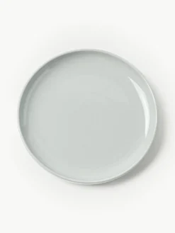 Westwing Collection Porzellan-Frühstücksteller Nessa, 4 Stück