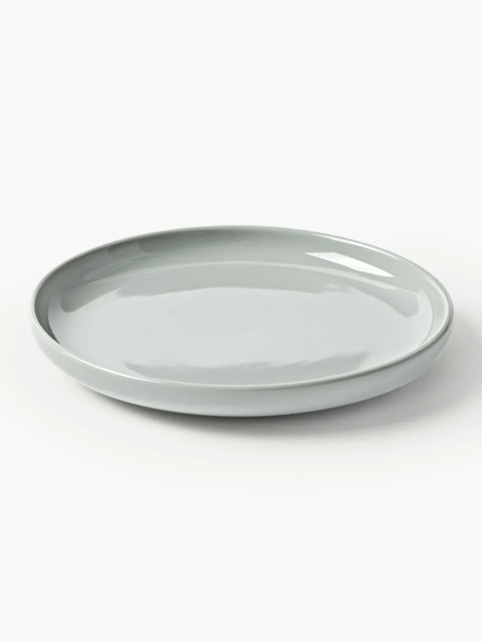 Westwing Collection Porzellan-Frühstücksteller Nessa, 4 Stück