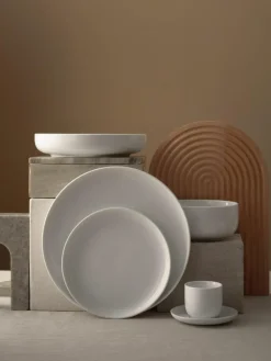 Westwing Collection Porzellan-Frühstücksteller Nessa, 4 Stück