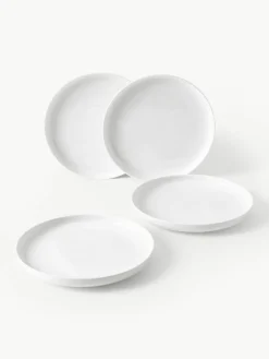 Westwing Collection Porzellan-Frühstücksteller Nessa, 4 Stück