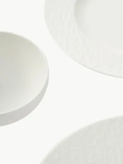 Villeroy & Boch Porzellan-Geschirr-Set Manufacture Rock, 2 Personen (6-tlg.)