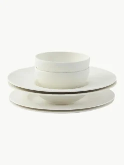 Villeroy & Boch Porzellan-Geschirr-Set Manufacture Rock, 2 Personen (6-tlg.)