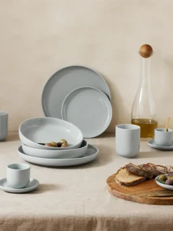 Westwing Collection Porzellan-Geschirr-Set Nessa, 4 Personen (12-tlg.)