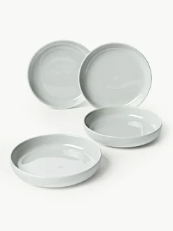 Westwing Collection Porzellan-Geschirr-Set Nessa, 4 Personen (12-tlg.)