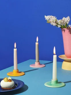 Lyngby Porcelaen Porzellan-Kerzenhalter Rhombe