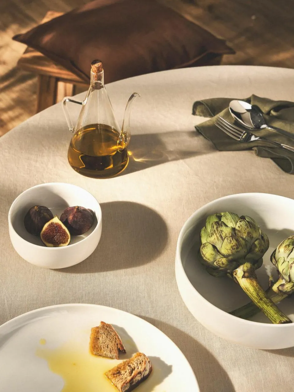 Westwing Collection Porzellan-Salatschüssel Nessa