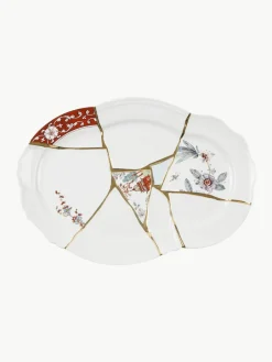 Seletti Porzellan-Servierplatte Kintsugi