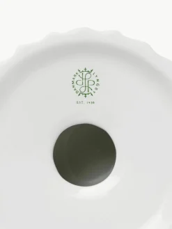 Lyngby Porcelaen Porzellan-Teelichthalter Tura mit geriffelter Oberfläche