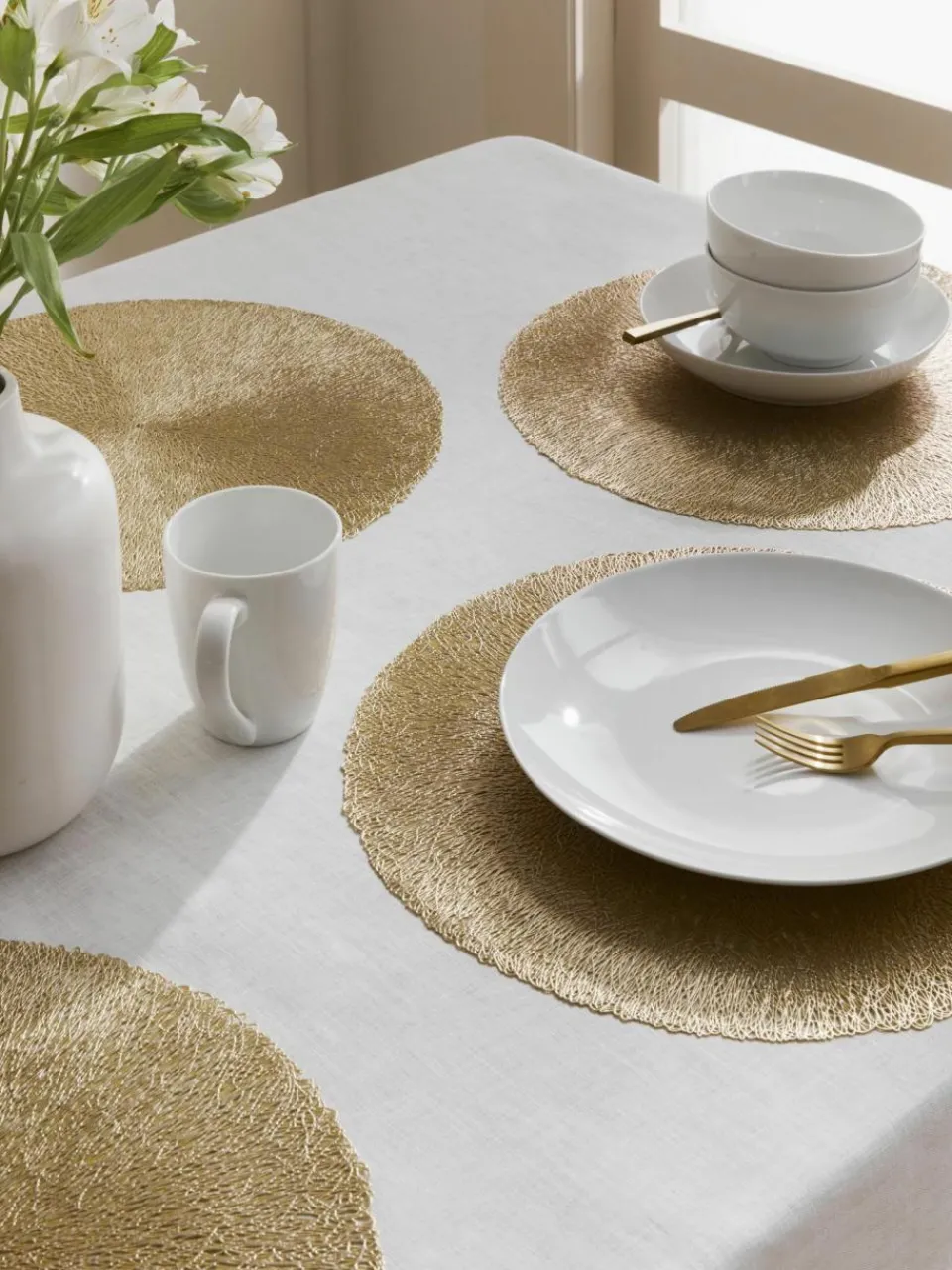 Villa D'Este Home Tivoli Runde Tischsets Linda, 6 Stück