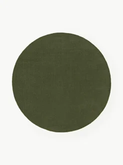 Westwing Collection Runder Baumwollteppich Lora, handgewebt