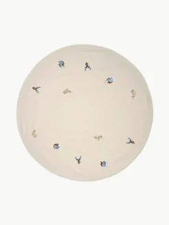 Broste Copenhagen Runder Baumwoll-Weihnachtsbaumteppich Deer