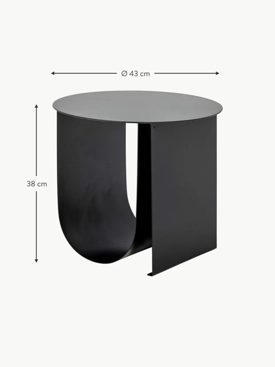 Bloomingville Runder Beistelltisch Cher aus Metall