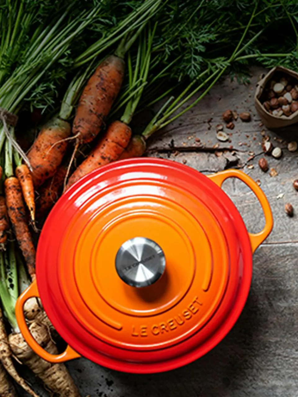 Le Creuset Runder Bräter Signature Collection aus Gusseisen