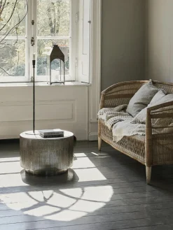 House Doctor Runder Couchtisch Rota mit Antik-Finish