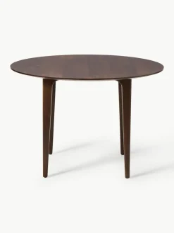 Westwing Collection Runder Esstisch Archie aus Mangoholz, Ø 110 cm