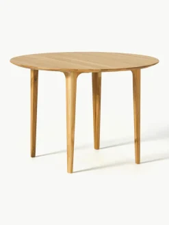 Westwing Collection Runder Esstisch Archie aus Eichenholz, Ø 110 cm