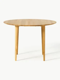 Westwing Collection Runder Esstisch Archie aus Eichenholz, Ø 110 cm