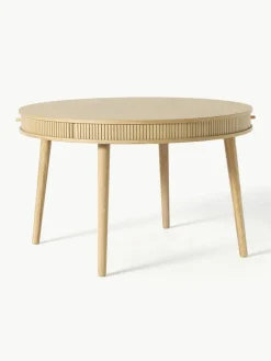 Westwing Collection Runder Esstisch Calary mit Stauraum, Ø 120 cm