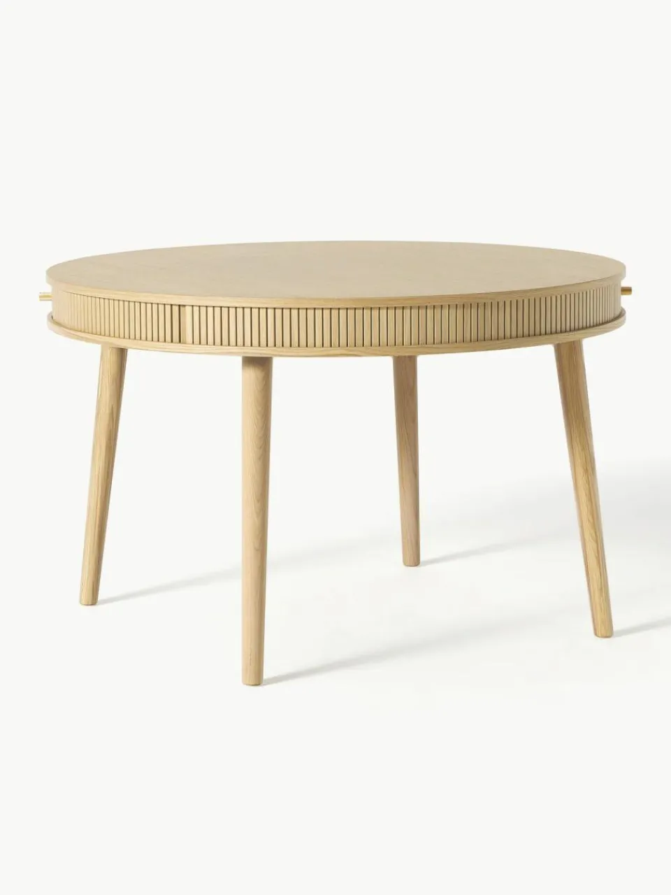 Westwing Collection Runder Esstisch Calary mit Stauraum, Ø 120 cm