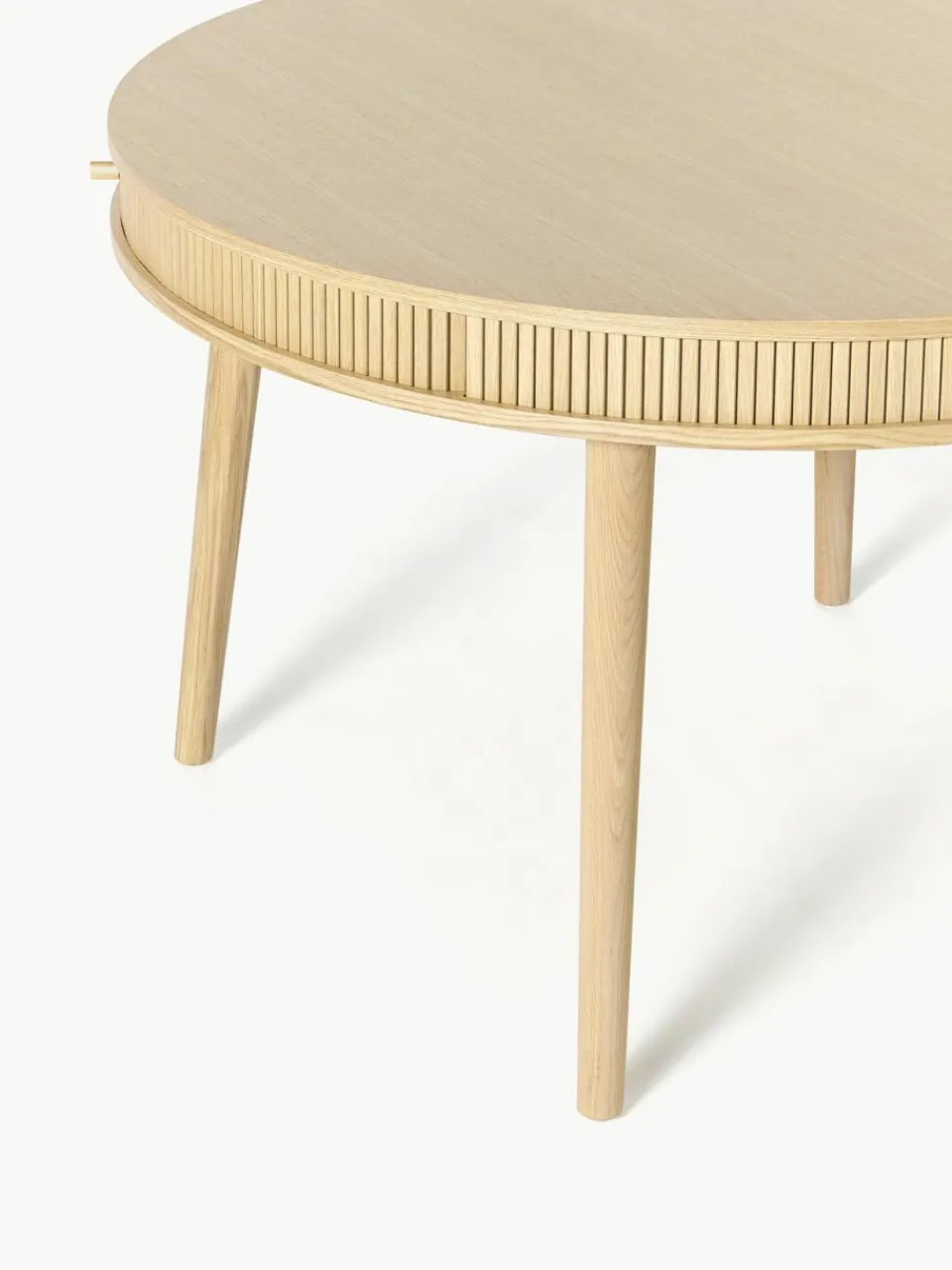 Westwing Collection Runder Esstisch Calary mit Stauraum, Ø 120 cm