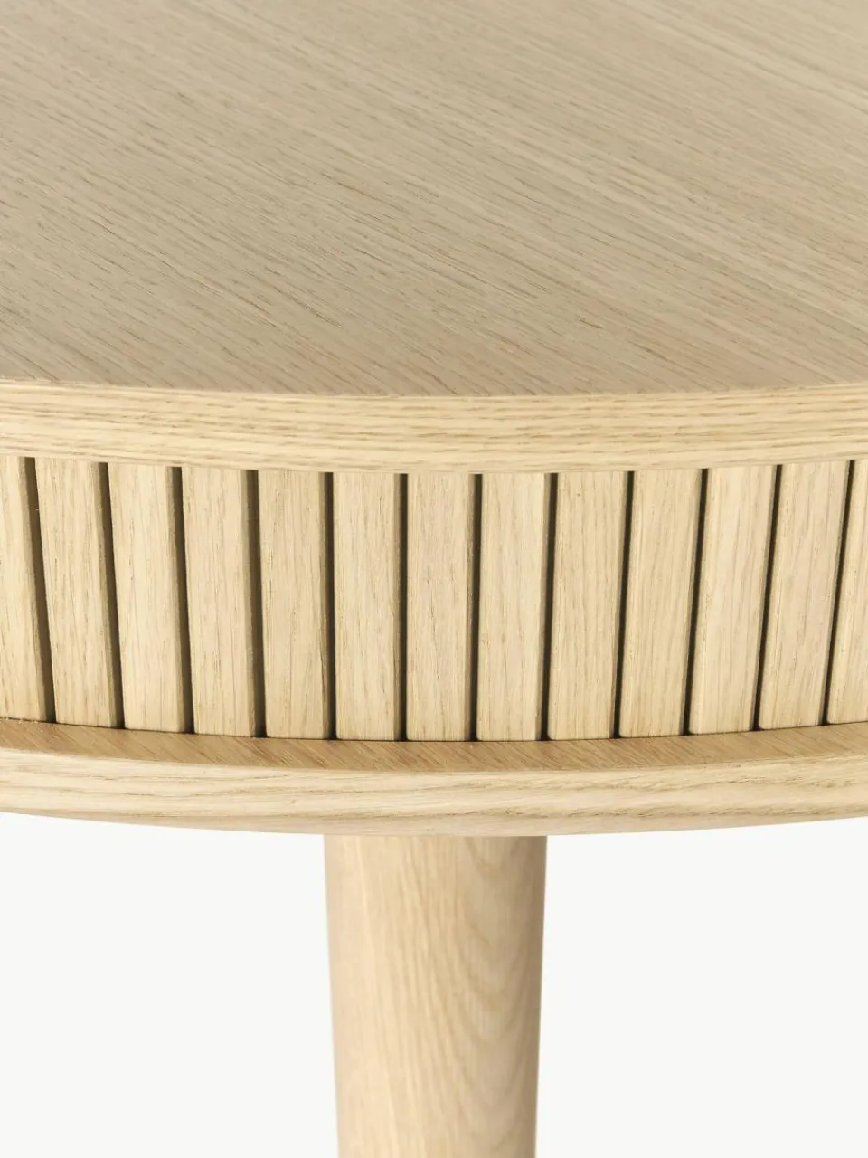 Westwing Collection Runder Esstisch Calary mit Stauraum, Ø 120 cm