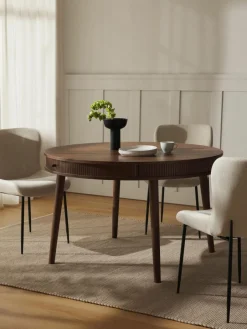 Westwing Collection Runder Esstisch Calary mit Stauraum, Ø 120 cm