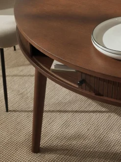 Westwing Collection Runder Esstisch Calary mit Stauraum, Ø 120 cm