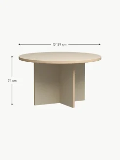 HKLIVING Runder Esstisch Cirkel, Ø 129 cm