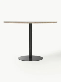 Audo Copenhagen Runder Esstisch Harbour aus Sandstein, Ø 105 cm
