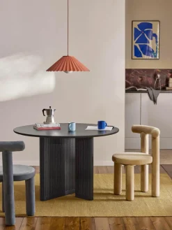 Westwing Collection Runder Esstisch Jolka aus Eichenholz, Ø 120 cm