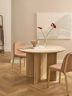 Westwing Collection Runder Esstisch Jolka aus Eichenholz, Ø 120 cm