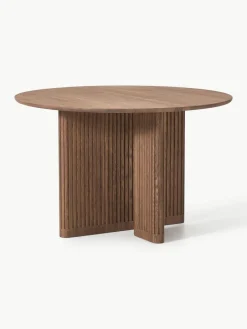 Westwing Collection Runder Esstisch Jolka aus Eichenholz, Ø 120 cm