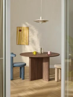 Westwing Collection Runder Esstisch Jolka aus Eichenholz, Ø 120 cm