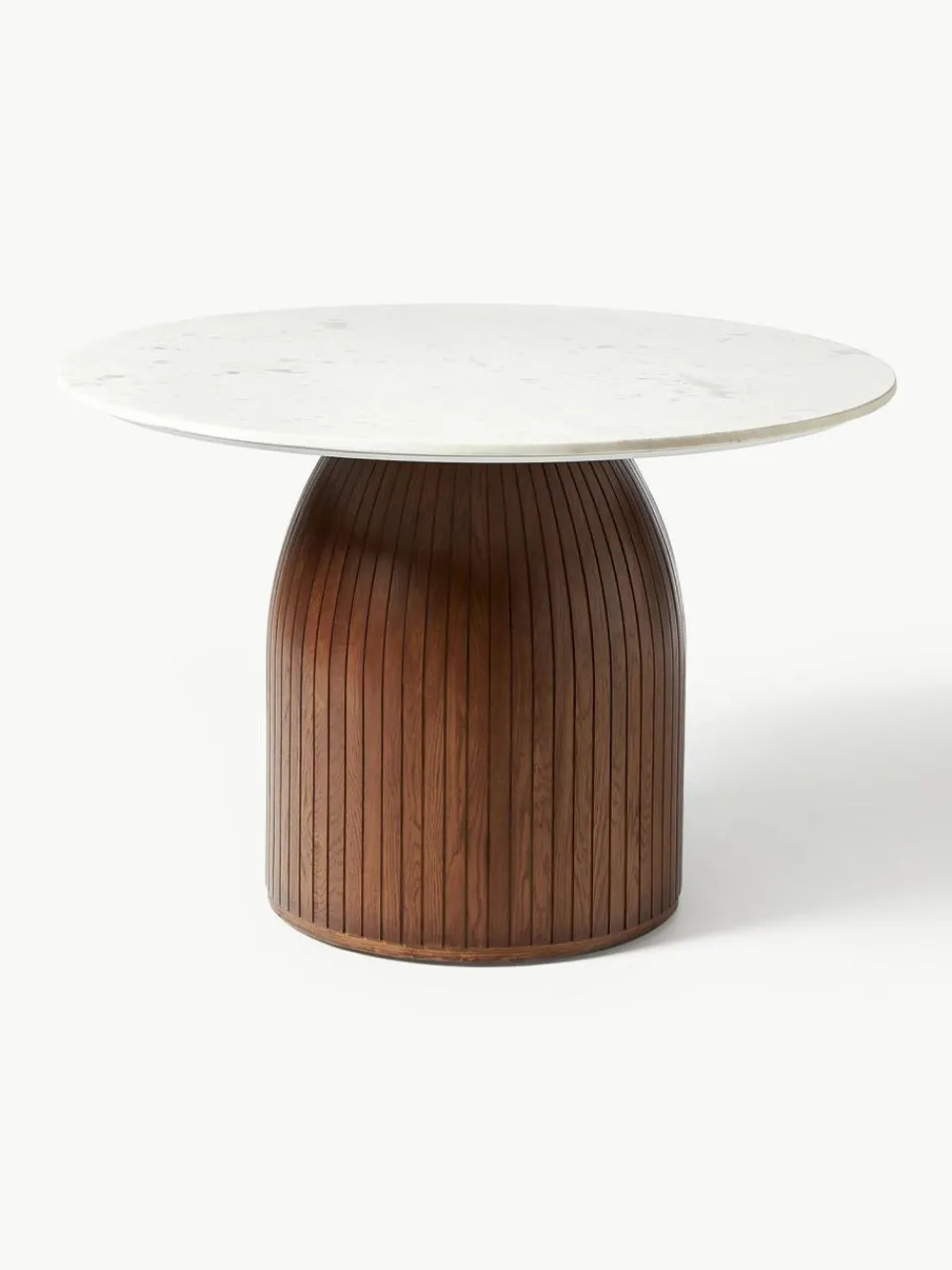 Westwing Collection Runder Esstisch Nelly mit Marmor-Tischplatte, Ø 115 cm