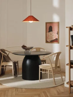 Westwing Collection Runder Esstisch Nelly mit Marmor-Tischplatte, Ø 115 cm