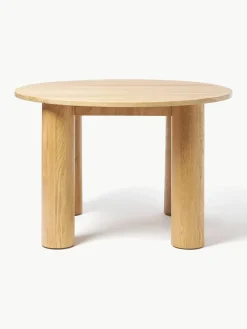 Westwing Collection Runder Esstisch Ohana aus Eichenholz, Ø 120 cm