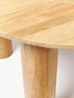 Westwing Collection Runder Esstisch Ohana aus Eichenholz, Ø 120 cm