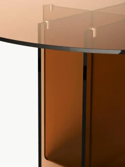 Westwing Collection Runder Glas-Esstisch Anouk, Ø 120 cm