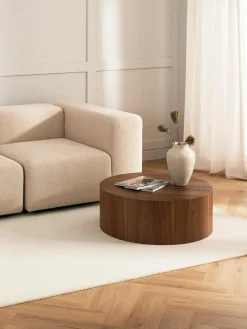 Westwing Collection Runder Holz-Couchtisch Dan