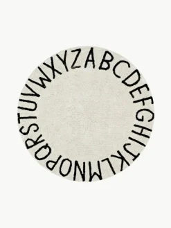 Kinder Lorena Canals Runder Kinderteppich ABC mit Buchstaben Design