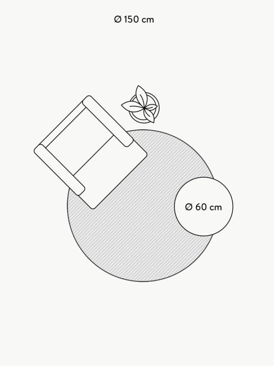 Kinder Lorena Canals Runder Kinderteppich ABC mit Buchstaben Design